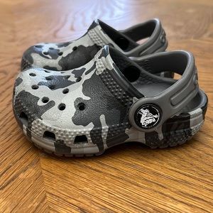 Toddler boy size 4 crocs
